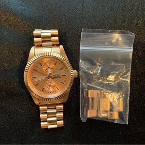 Invicta rose gold watch